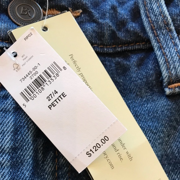 NWT Banana Republic Petite Luxe Jean High-Rise Trouser 27/4 - Picture 4 of 12